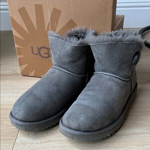 UGG Mini Bailey Button Ankle Boots